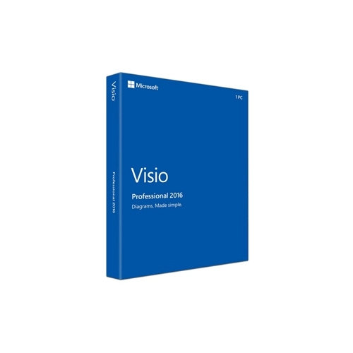 Офисный пакет Microsoft VisioPro 2016 SNGL OLP NL D87-07284