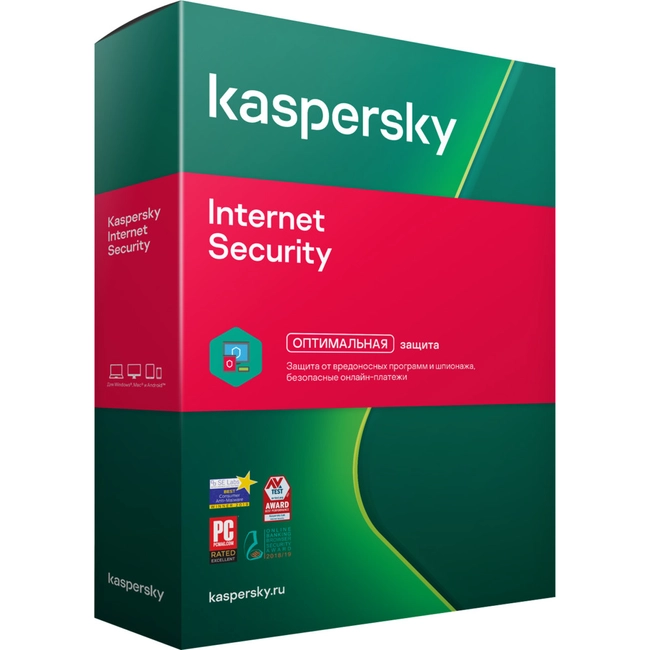 Антивирус Kaspersky Internet Security 2019 Box 3 устройства 1 год Продление KL19392UCFR_19 (Продление лицензии)