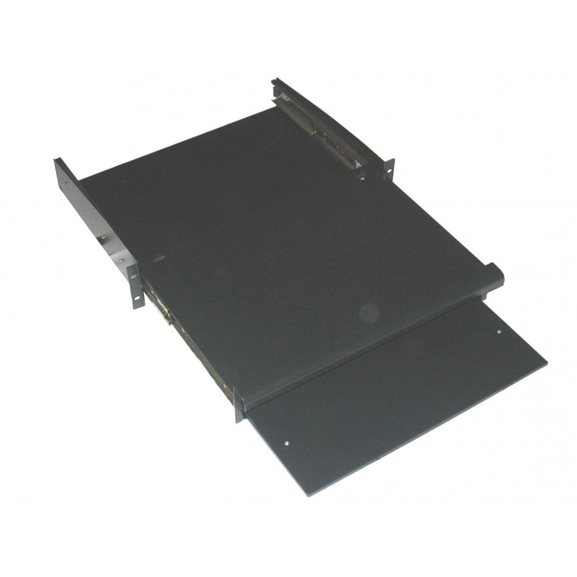 Полка для серверного шкафа LANMASTER Полка для клавиатуры и мыши выдвижная фронтальная, 2U, нагрузка - 20 кг TWT-CBB-SKM-2U/20