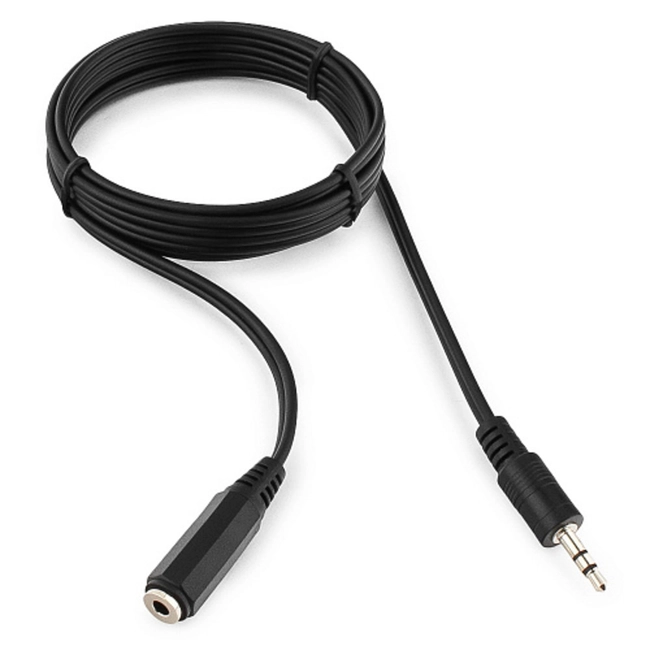 Кабель интерфейсный Cablexpert CCA-423 кабель аудио удлинитель, джек 3.5, 1.5м Н0000019635 (MINI JACK 3.5 (output) - MINI JACK 3.5 (input))