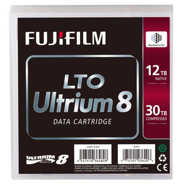 Ленточный носитель информации Fujitsu Ultrium LTO8 18585 (LTO-8, 1 шт, С наклейками)