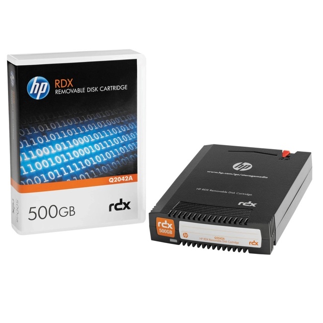 Ленточный носитель информации HPE RDX 500GB Removable Disk Cartridge Q2042A (RDX, 1 шт)