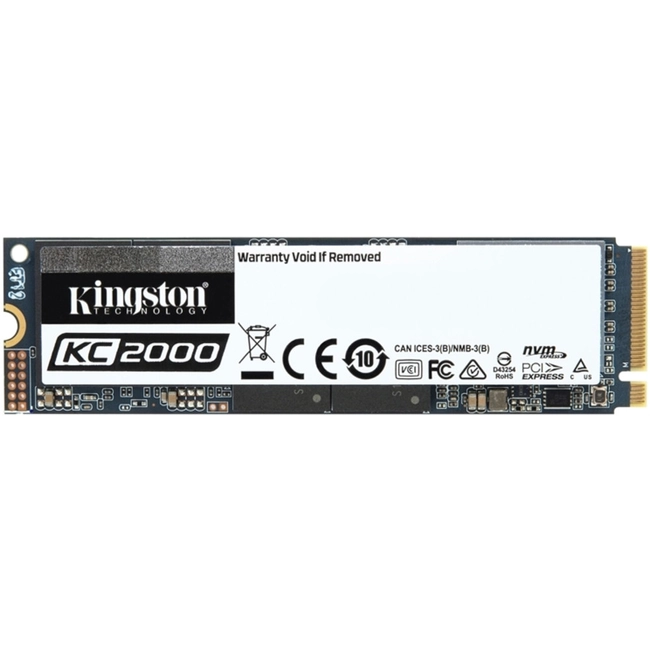 Внутренний жесткий диск Kingston KC2000 SKC2000M8/2000G (SSD (твердотельные), 2 ТБ, M.2, PCIe)