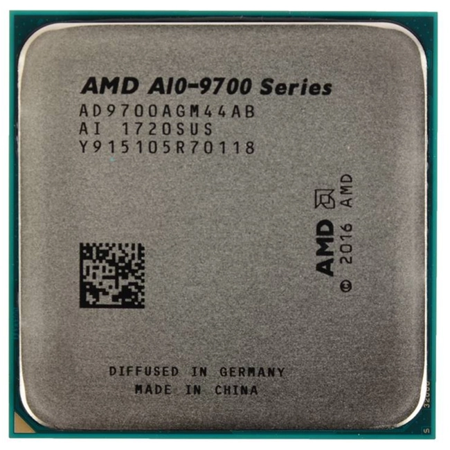 Процессор AMD Bristol Ridge A10 4C/4T 9700E AD9700AHM44AB (4, 3.5 ГГц, 2 МБ)