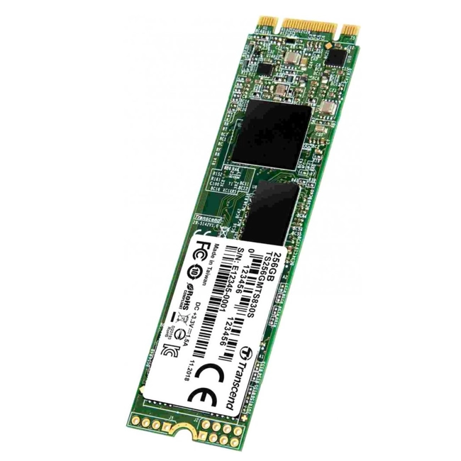 Внутренний жесткий диск Transcend 256GB M.2 SSD MTS 830 series TS256GMTS830S (SSD (твердотельные), 256 ГБ, M.2, SATA)