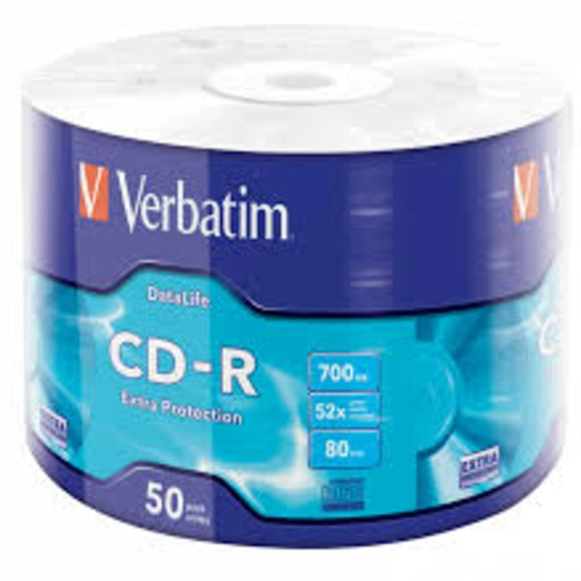 Verbatim Диск CD-R 700Mb 52x bulk (50шт) 43787