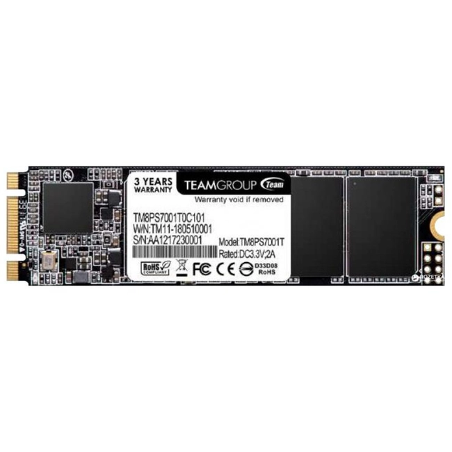Внутренний жесткий диск Team Group SSD жесткий диск M.2 2280 128GB TM8PS7128G0C101 (SSD (твердотельные), 128 ГБ, M.2, SATA)