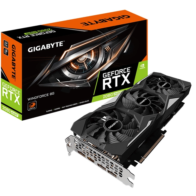 Видеокарта Gigabyte GeForce RTX 2080 SUPER WINDFORCE GV-N208SWF3-8GD (8 ГБ)