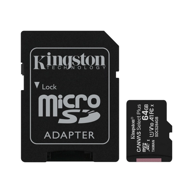 Флеш (Flash) карты Kingston 64 ГБ + Adapter SDCS2/64GB (64 ГБ)