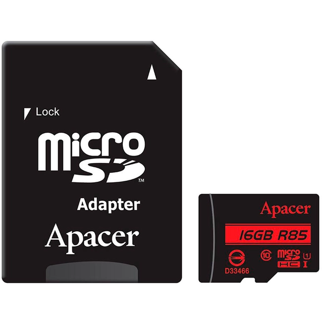 Флеш (Flash) карты Apacer AP16GMCSH10U5-R (16 ГБ)