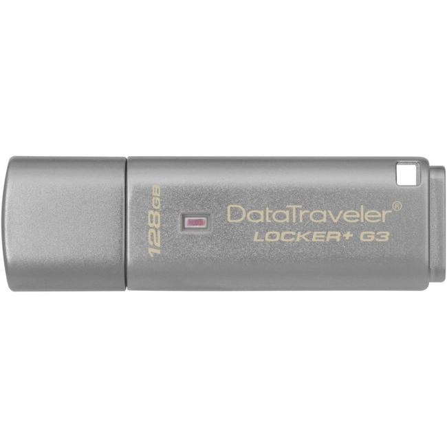 USB флешка (Flash) Kingston 128Gb DataTraveler Locker+ G3 DTLPG3/128GB (128 ГБ)