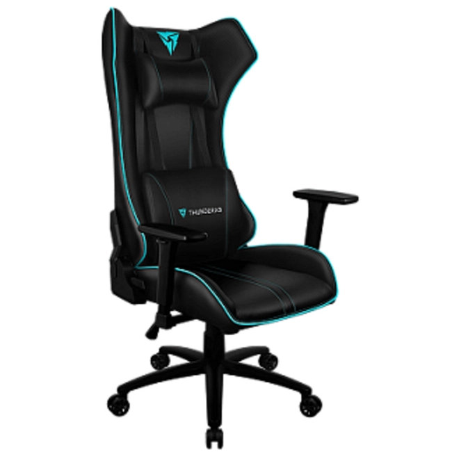 Компьютерный стул ThunderX3 Игровое кресло UC5 HEX Black Cyan TX3UC5