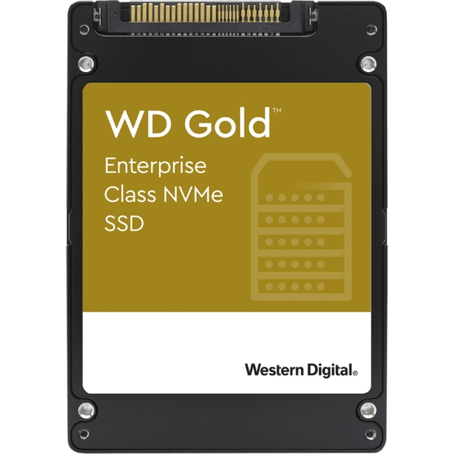 Внутренний жесткий диск Western Digital Gold Enterprise Class NVMe 7.68TB U.2 WDS768T1D0D (SSD (твердотельные), 7.6 ТБ, 2.5 дюйма, U.2)