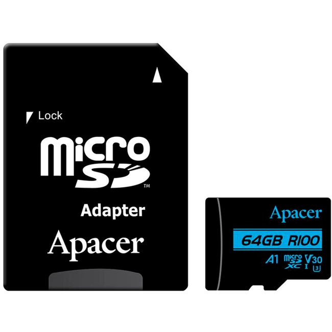 Флеш (Flash) карты Apacer AP64GMCSX10U7-R (64 ГБ)