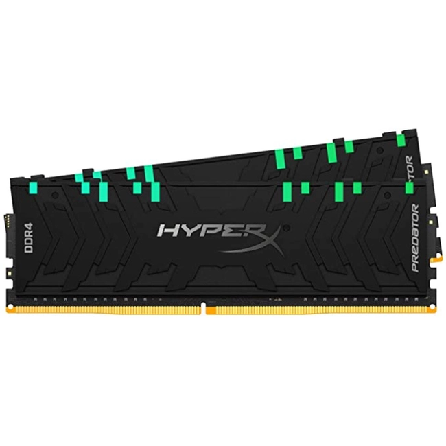 ОЗУ Kingston HyperX Predator RGB HX446C19PB3AK2/16 (DIMM, DDR4, 16 Гб (2 х 8 Гб), 4600 МГц)
