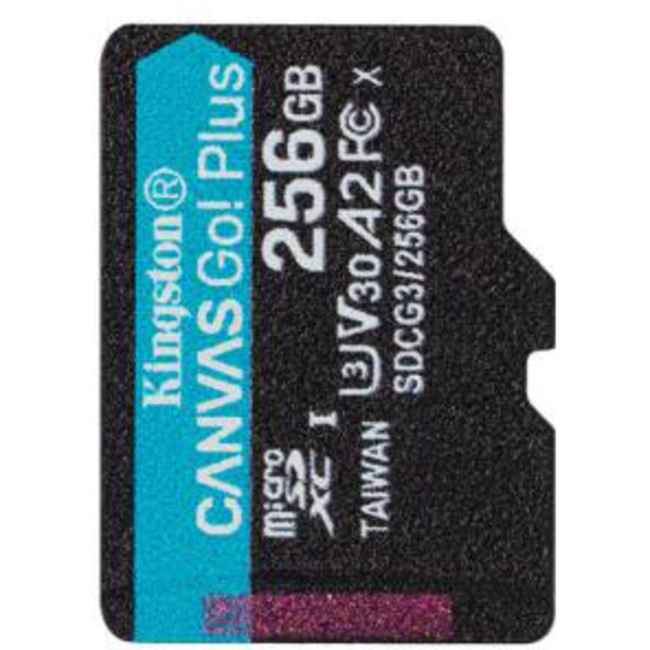 Флеш (Flash) карты Kingston microSDXC Canvas Go Plus SDCG3/256GBSP (256 ГБ)