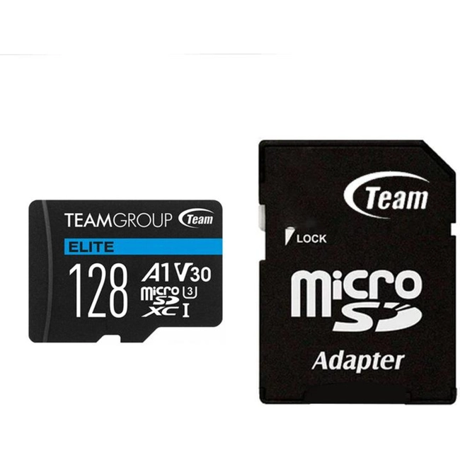 Флеш (Flash) карты Team Group Elite MicroSDHC/SDXC TEAUSDX128GIV30A103 (128 ГБ)