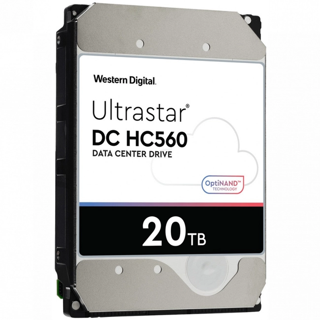 Внутренний жесткий диск Western Digital Ultrastar DC HC560 0F38755 (HDD (классические), 20 ТБ, 3.5 дюйма, SATA)