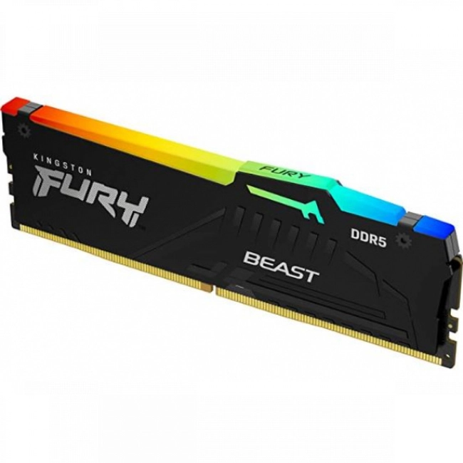 ОЗУ Kingston Fury Beast RGB 16 ГБ KF560C40BBA-16 (DIMM, DDR5, 16 Гб, 6000 МГц)