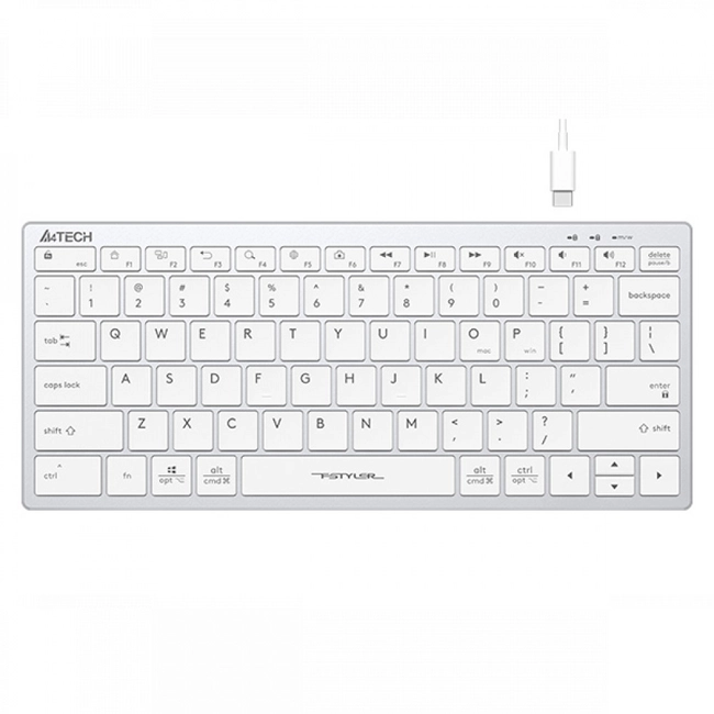 Клавиатура A4Tech Fstyler FX51 белый (Проводная, USB)