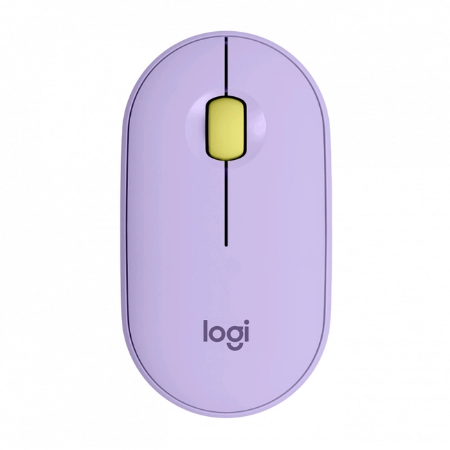 Мышь Logitech Pebble M350 Wireless Mouse - LAVENDER LEMONADE 910-006752 (Бюджетная, Беспроводная)