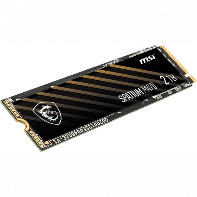Внутренний жесткий диск MSI Spatium M470 SPATIUMM470PCIE4.0NVMEM.2.2TB (SSD (твердотельные), 2 ТБ, M.2, PCIe)