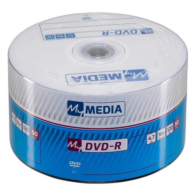 Verbatim DVD-R MyMedia 4.7Gb 16x Pack wrap (50шт) Color Printable 69202