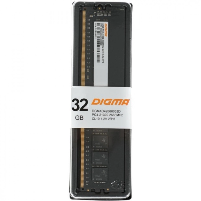 ОЗУ Digma DGMAD42666032D (DIMM, DDR4, 32 Гб, 2666 МГц)