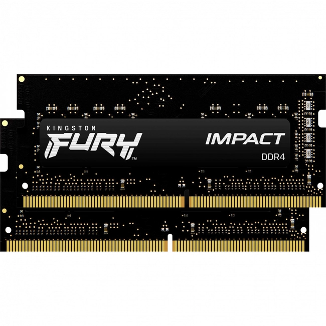 ОЗУ Kingston Fury Impact KF556S40IBK2-64 (SO-DIMM, DDR5, 64 Гб (2 х 32 Гб), 5600 МГц)