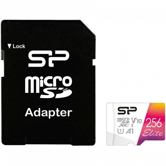 Флеш (Flash) карты Silicon Power Elite + adapter SP256GBSTXBV1V20SP (256 ГБ)