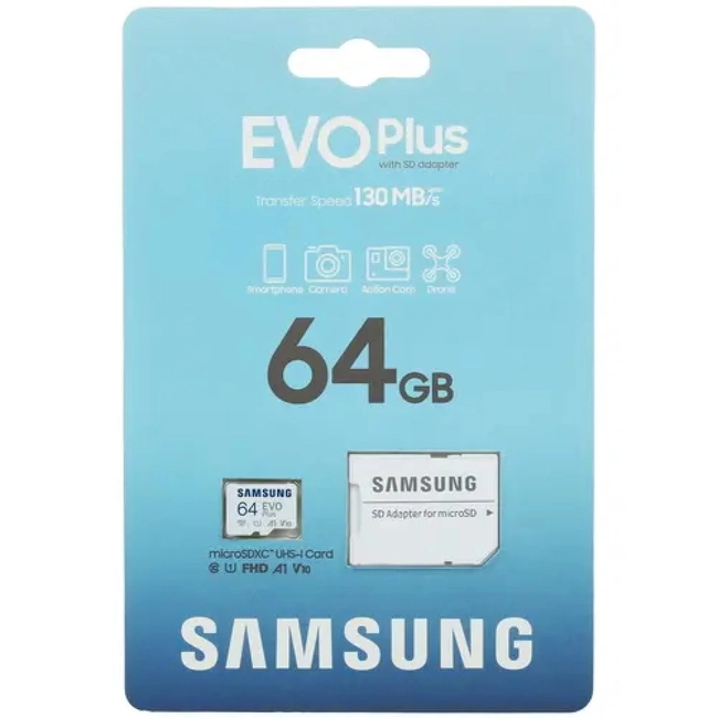Флеш (Flash) карты Samsung EVO Plus MB-MC64KA/APC (64 ГБ)