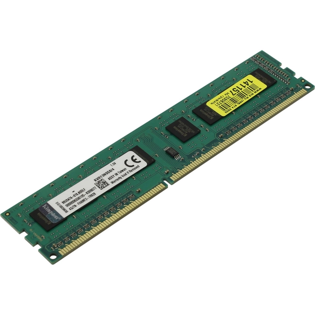 ОЗУ Kingston DDR-III 4GB (PC3-10600) 1333MHz KVR13N9S8/4 (DIMM, DDR3, 4 Гб, 1333 МГц)