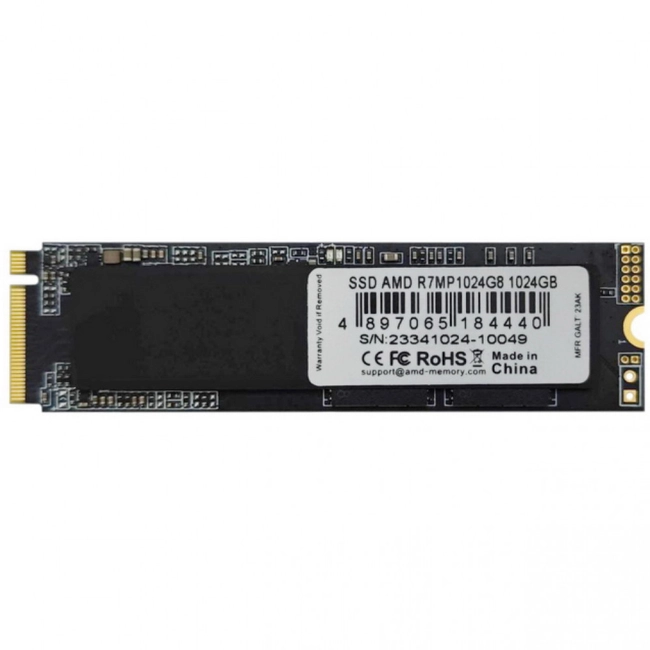 Внутренний жесткий диск AMD R7MP1024G8 (SSD (твердотельные), 1 ТБ, M.2, NVMe)