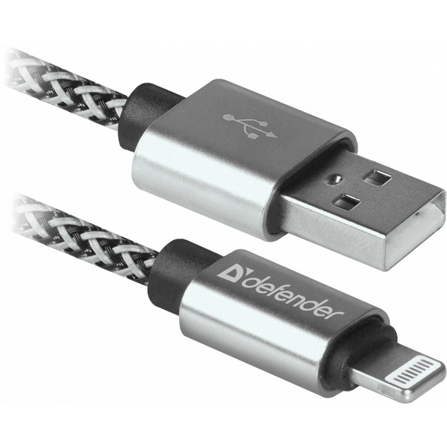 Кабель интерфейсный Defender ACH01-03T PRO 87809 (USB Type A - Lightning (8pin))