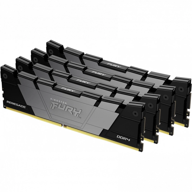 ОЗУ Kingston FURY Renegade Black KF436C16RB2K4/32 (DIMM, DDR4, 32 Гб (4 х 8 Гб), 3600 МГц)
