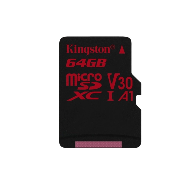 Флеш (Flash) карты Kingston 64GB microSDXC Canvas React 100R/80W U3 UHS-I V30 A1 SDCR/64GBSP (64 ГБ)