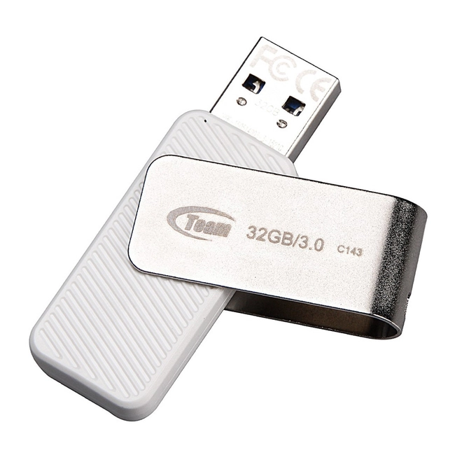 USB флешка (Flash) Team Group C143 32GB - White TC143332GW01 (32 ГБ)