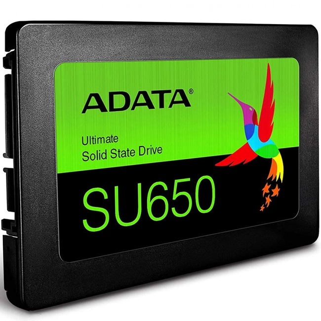 Внутренний жесткий диск ADATA ULTIMATE SU650 Client SSD 120 ГБ ASU650SS-120GT-R (SSD (твердотельные), 120 ГБ, 2.5 дюйма, SATA)