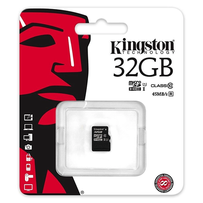 Флеш (Flash) карты Kingston MicroSD 32GB Class 10 U3 A1 SDCR/32GB MicroSD_32GB_Class_10_U3_A1_SDCR/32GB (32 ГБ)