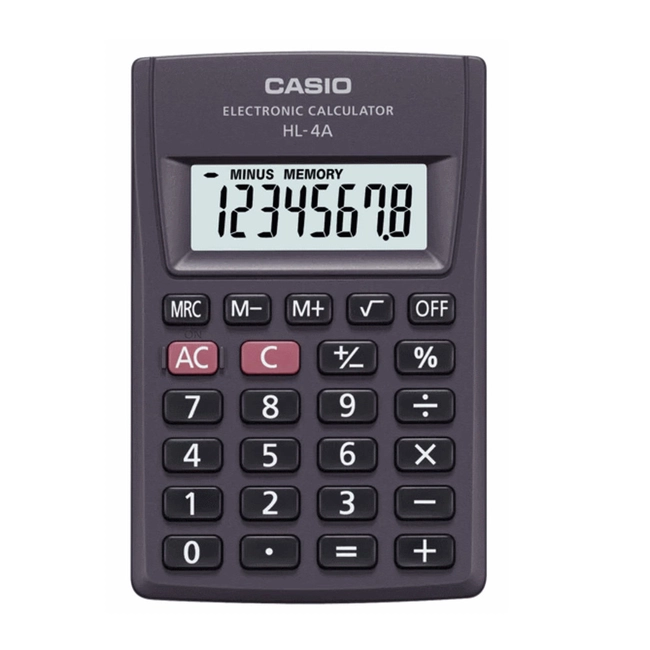 Калькулятор Casio Карманный калькулятор  HL-4A-S-EP