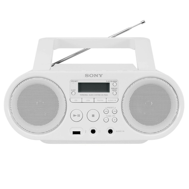 CD проигрыватель Sony ZS-PS50W ZSPS50W.RU5 (Белый)