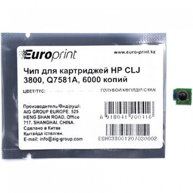 Опция для печатной техники Europrint Чип Q7581A для CLJ 3800 Europrint HP Q7581A (Чип)