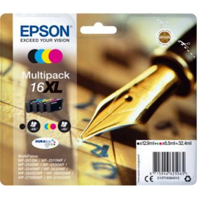 Струйный картридж Epson Набор из четырех картриджей 16XL C13T16364012
