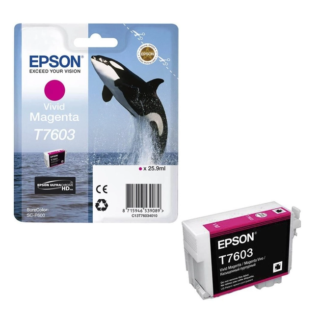 Струйный картридж Epson T7603 (magenta) C13T76034010