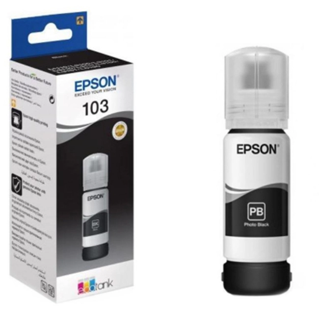 Струйный картридж Epson 103 EcoTank Black for L3100,3101,3110,3150 65ml C13T00S14A