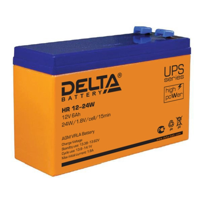 Сменные аккумуляторы АКБ для ИБП Delta Battery Аккумулятор  Delta HR 12-24W (12 В)