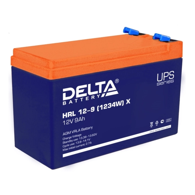 Сменные аккумуляторы АКБ для ИБП Delta Battery Аккумулятор HRL 12-9 X (12 В)