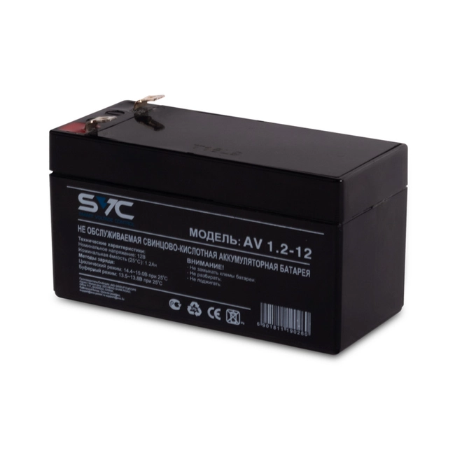 Сменные аккумуляторы АКБ для ИБП SVC AV1.2-12 12В AV1.2-12svc