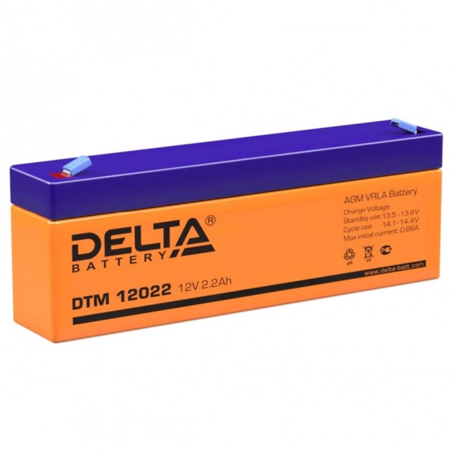 Сменные аккумуляторы АКБ для ИБП Delta Battery DTM 12022 (12 В)