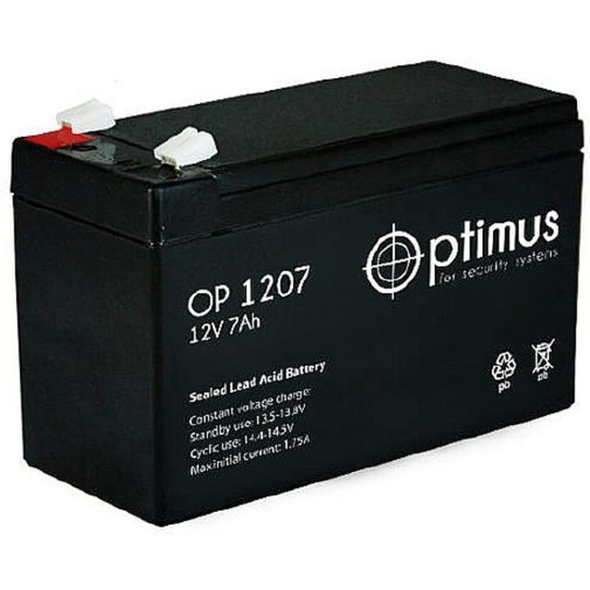 Сменные аккумуляторы АКБ для ИБП Optimus OP 1207 (12 В)